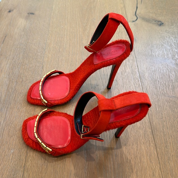 Red Celine Strappy Heel - Picture 1 of 7